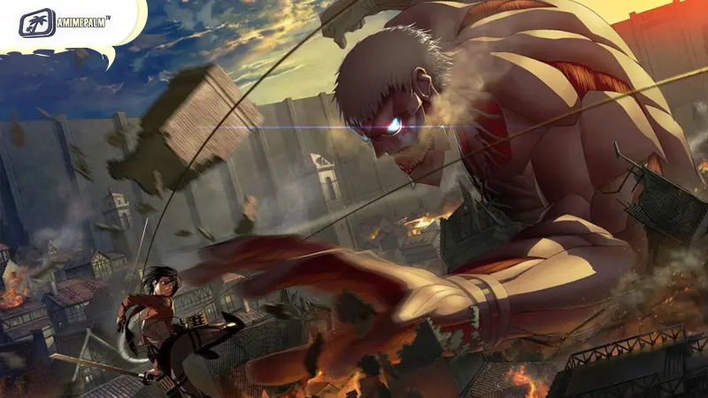 Attack on Titan Season 1 starts with Wall Maria being breached