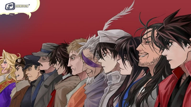 Historical warriors thrown into a brutal fantasy war across dimensions