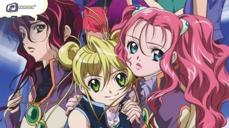 Simoun a unique fantasy and philosophical Yuri Anime Kiss series