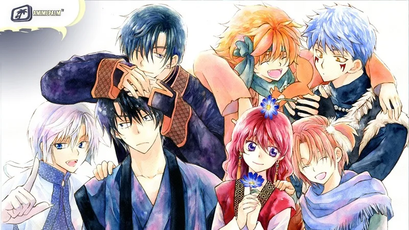 Akatsuki no Yona a top Romance Reverse Harem Anime with adventure