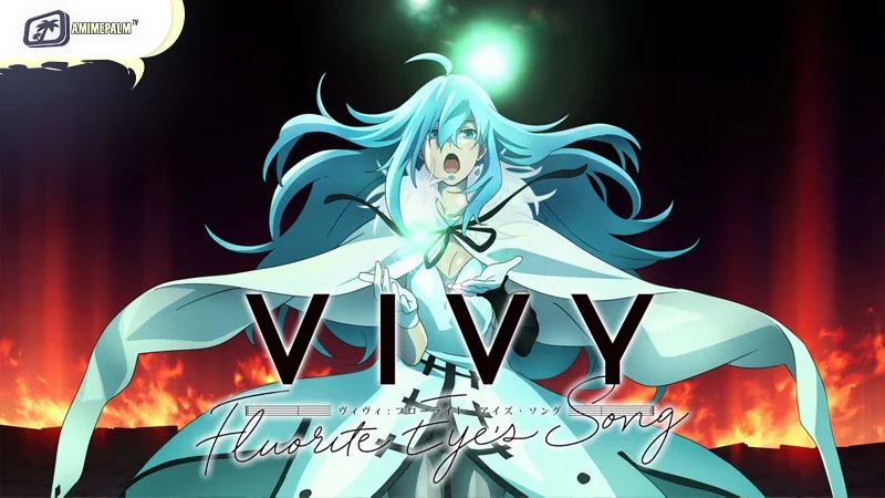 Vivy, the blue-haired AI songstress, in a high-stakes sci-fi setting from Wit Studio.