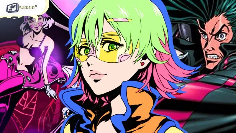 JP and his high-octane racing car from the hand-drawn sci-fi movie Redline.