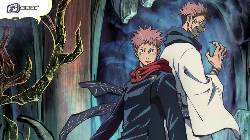 Yuji Itadori consuming Ryomen Sukuna's finger in Jujutsu Kaisen Episode 1