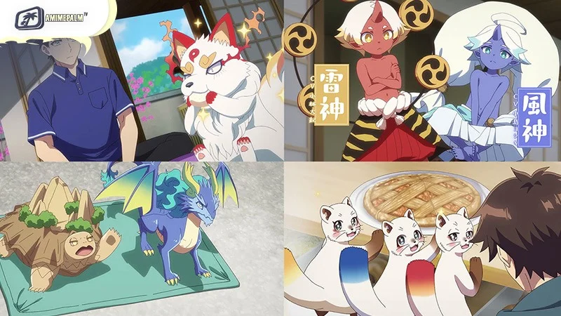 Kusunoki’s Garden of Gods anime key visual showcases Minato Kusunoki and other characters.