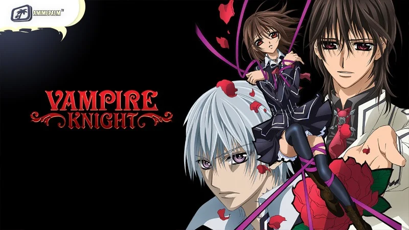 Vampire Knight anime review - Yuki Cross, Kaname Kuran, and Zero Kiryu love triangle