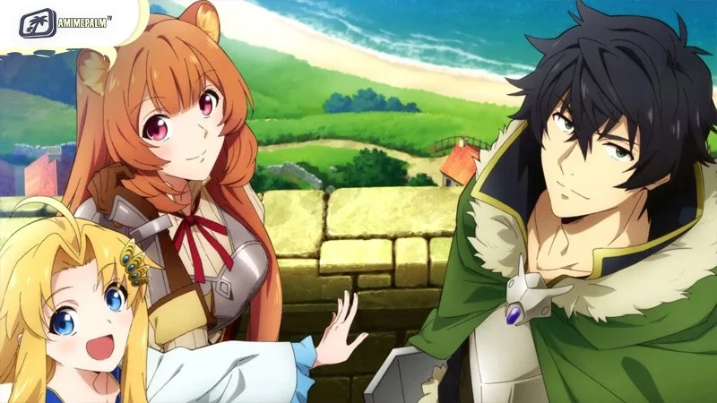 The Rising of the Shield Hero anime review - Naofumi Iwatani and Raphtalia isekai romance