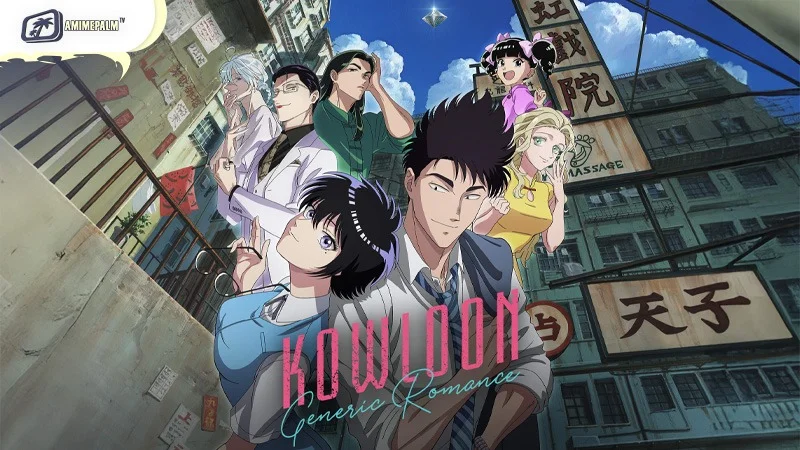 Kowloon Generic Romance anime review - Reiko Kujirai and Hajime Kudo urban romance