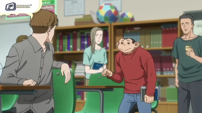 Charlie in his first time at school